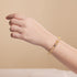 Sunset Spectre | Bracelet en argent sterling 925 avec tête de mort en verre Firefly